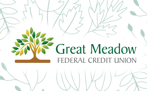 Great meadow logo with leaves around it