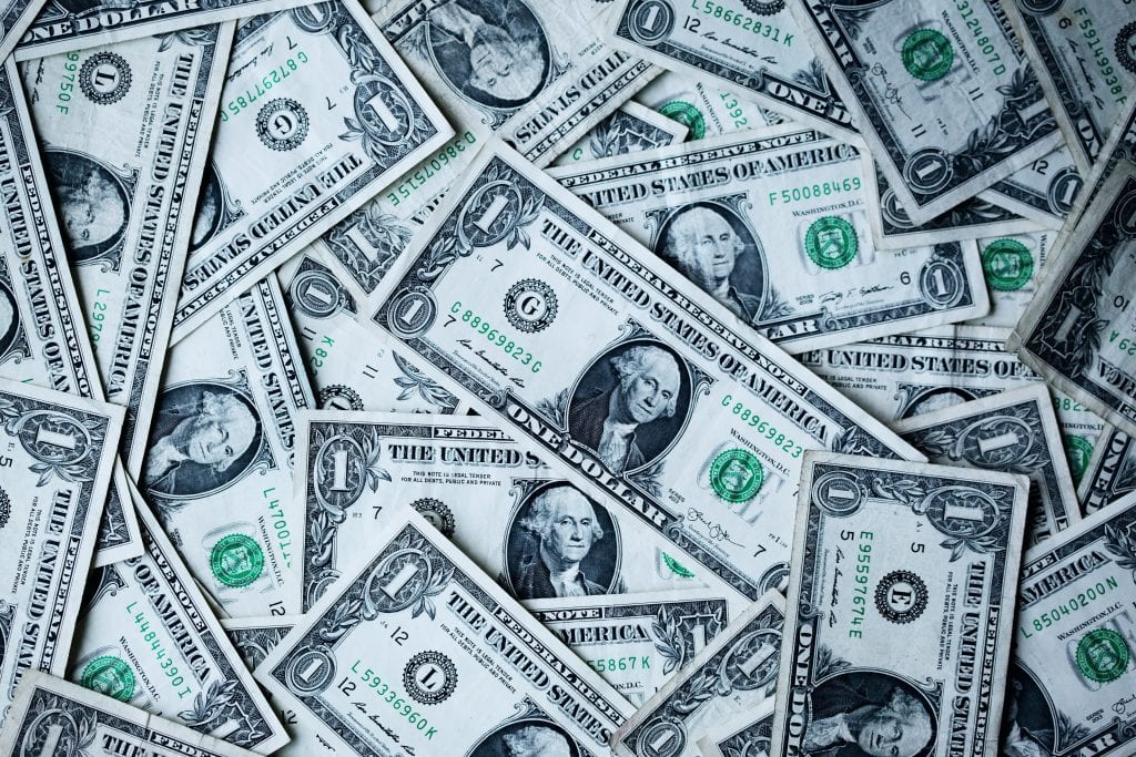 piles of money